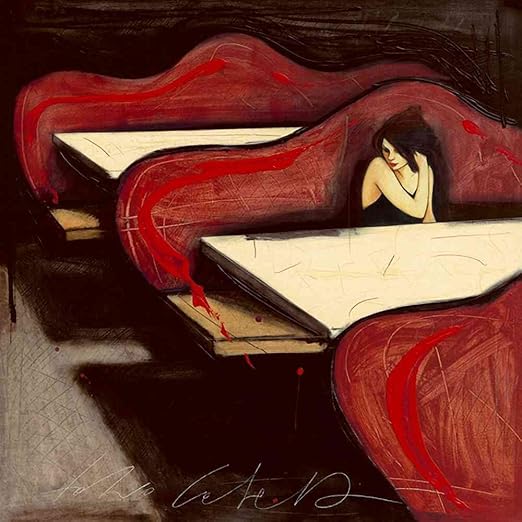 Kunstdruck Poster Fabio Calvetti Una Risposta Che Non C E Hochwertiger Druck Bild Kunstposter 100x100 Cm Amazon De Kuche Haushalt