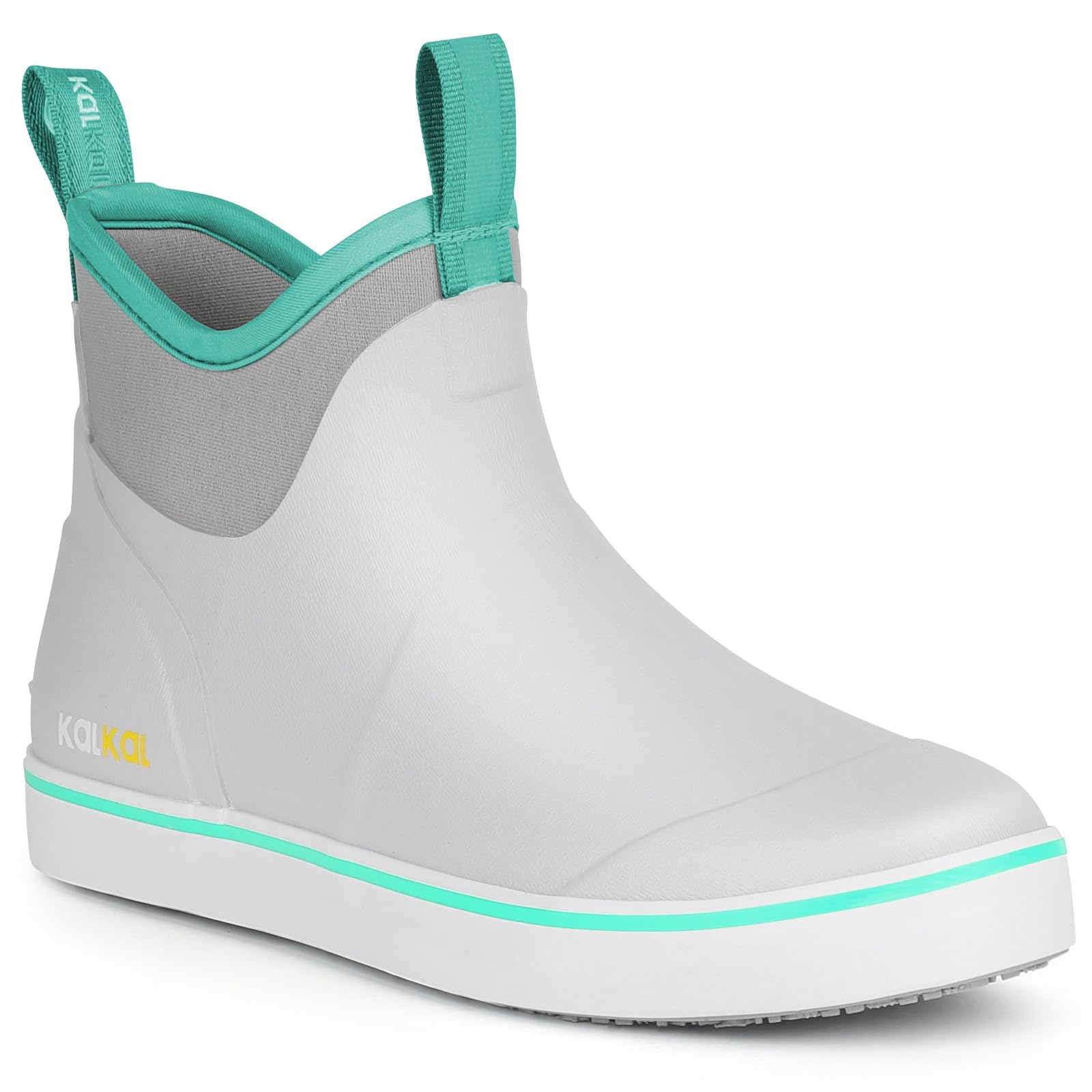 thumbnail interactive-video image 1 of Women's Deck Boots, Waterproof Ankle Rain Boots With Curacao 1 of 14