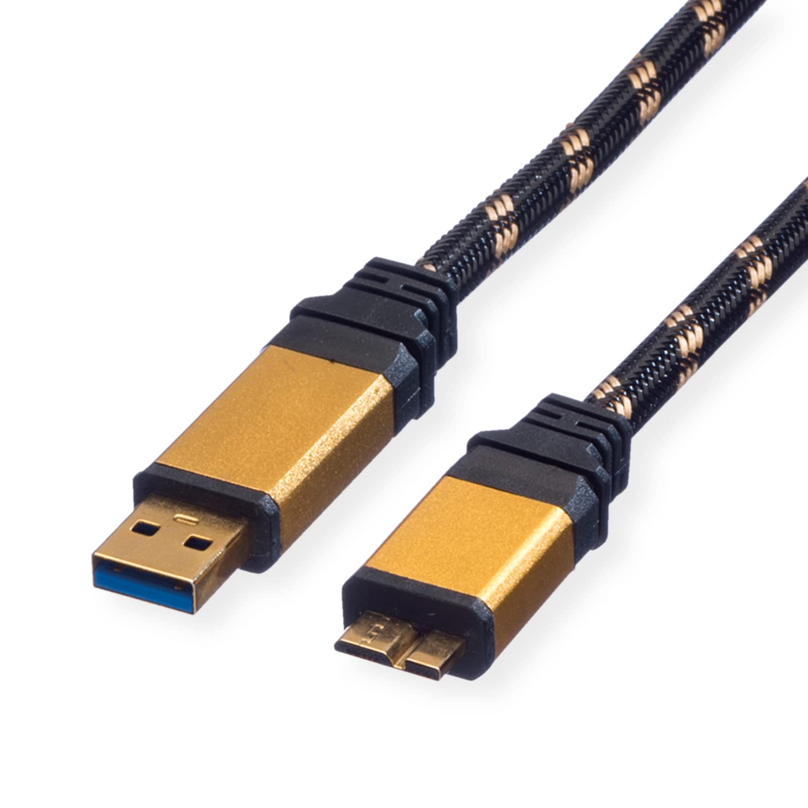 Secomp ROLINE Gold USB3 KB, 0 O MicroB St/St 0.8
