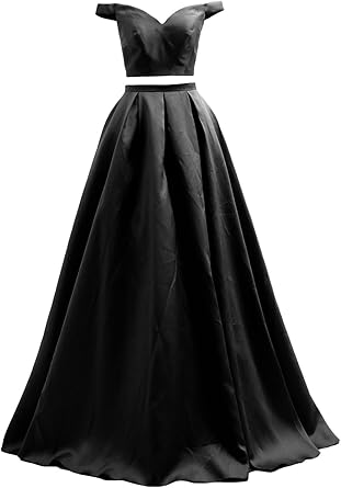 satin ball gown