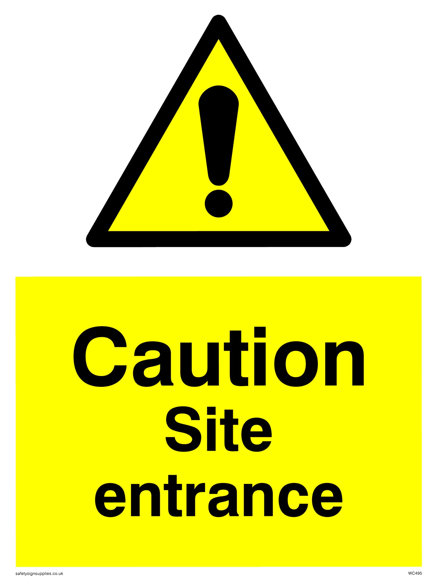 Pack of five - Site Entrance Sign - 150x200mm - A5P