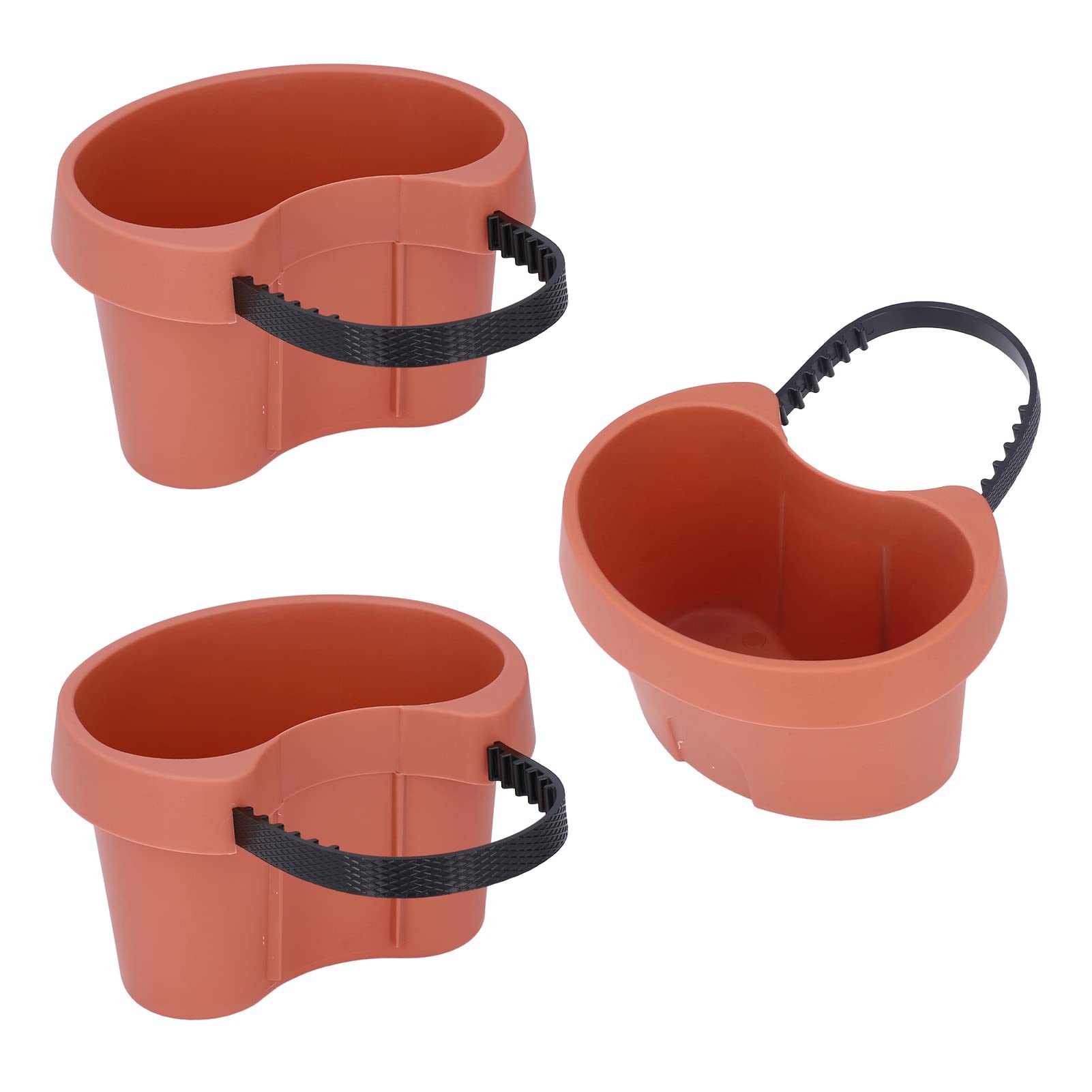 Adjustable Strap Flower Pot for Outdoor Balcony, Plastic Drain Pipe Flower Container for Succulent Seedling Pot