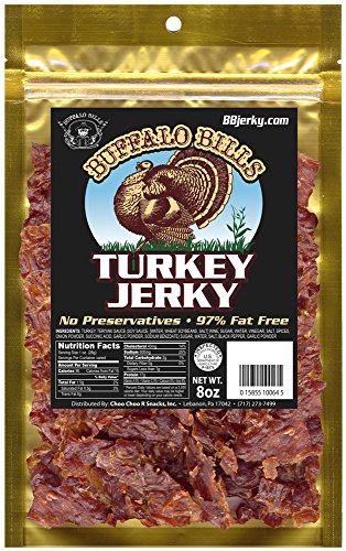 Buffalo Bills 8oz Turkey Jerky Pack (made with 100% turkey breast - contains no MSG and no nitrites)