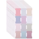 20 Sheets/240 Pieces Double Sided Sticky Index Tabs | Book Page Markers Tabs Blank Monthly Tabs Writable Sticky Notes Flags Self Adhesive Planner Stickers for Labeling (Morandi)