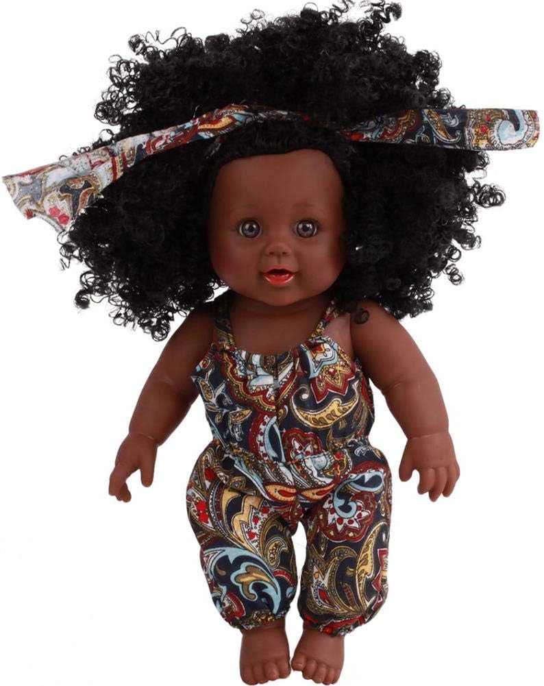 CampHiking Baby Doll Silicone Artificial Black Man Dolls Interactive Games Toys For Children-Multiple skin colors available