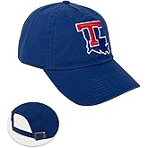 Desert Cactus Louisiana Tech University Baseball Hat Bulldogs LA Brimmed Embroidered Hats Cap Adjustable Cloth Strap Adult (Style A) Blue