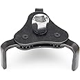 RASNONE 3 Jaw Adjustable Oil Filter Wrench Tool, Universal Fits Diameters 2-1/4 Inch to 4-1/4 Inches Oil Filter, Fit 3/8 and
