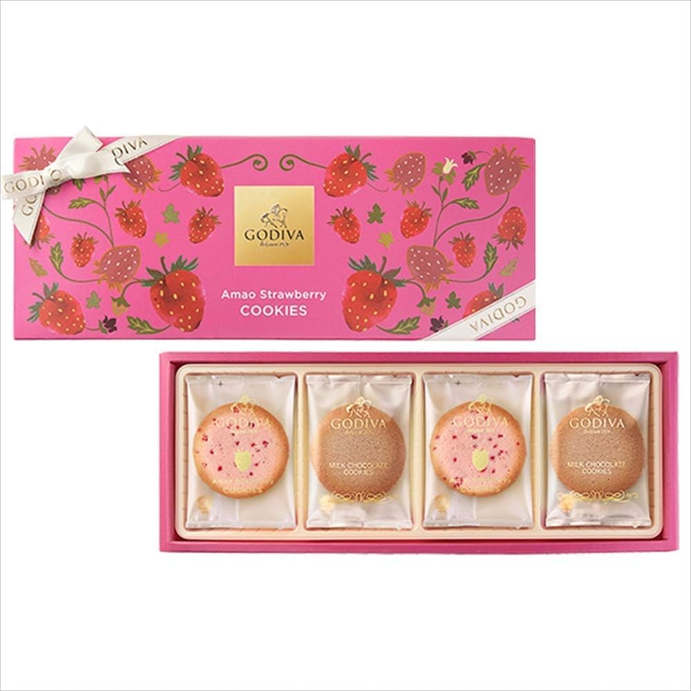 Amazon ゴディバ Godiva あまおう苺クッキーアソートメント 8枚入 Godiva ビスケット クッキー 通販