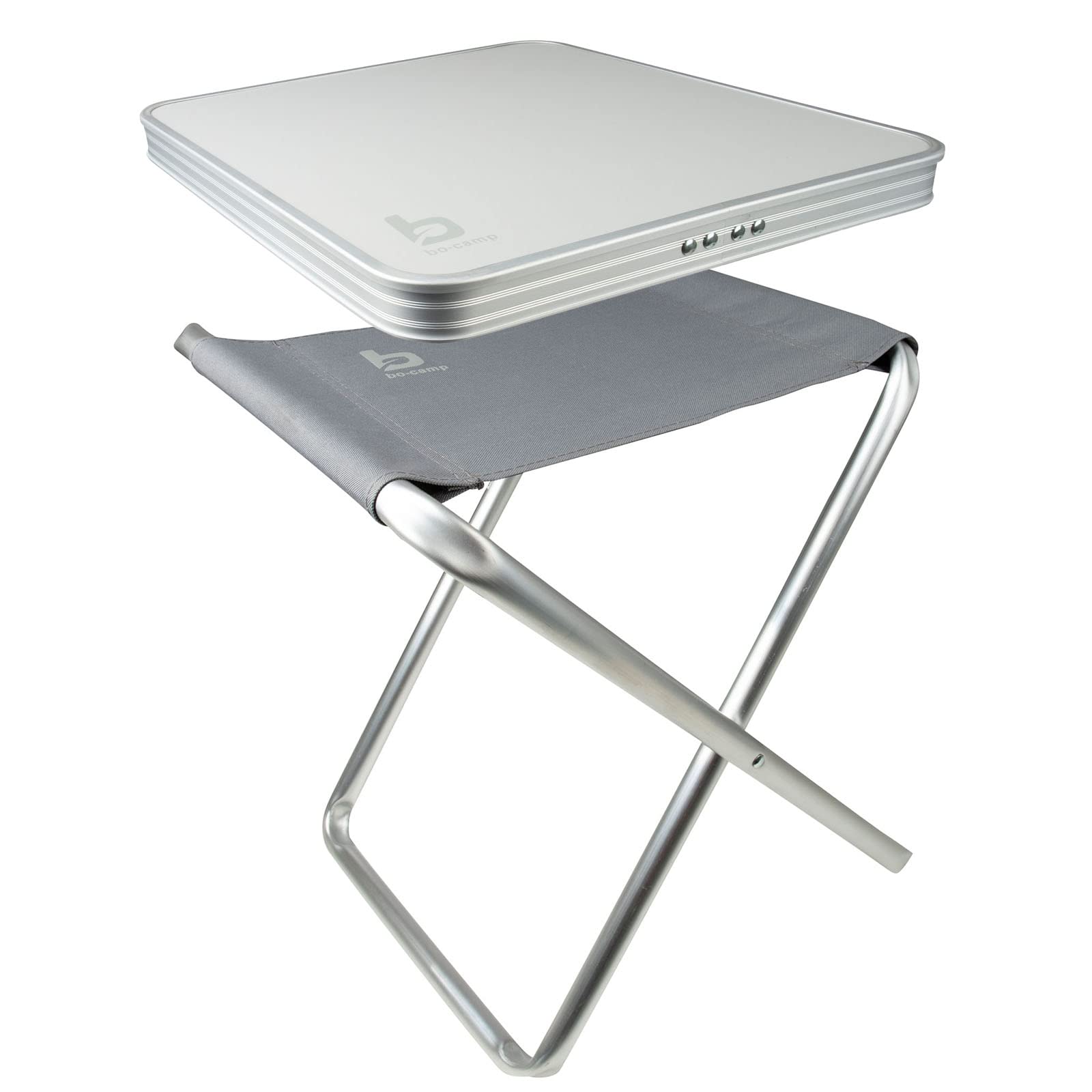 Bo-Camp - Stool + top - Foldable - Grey