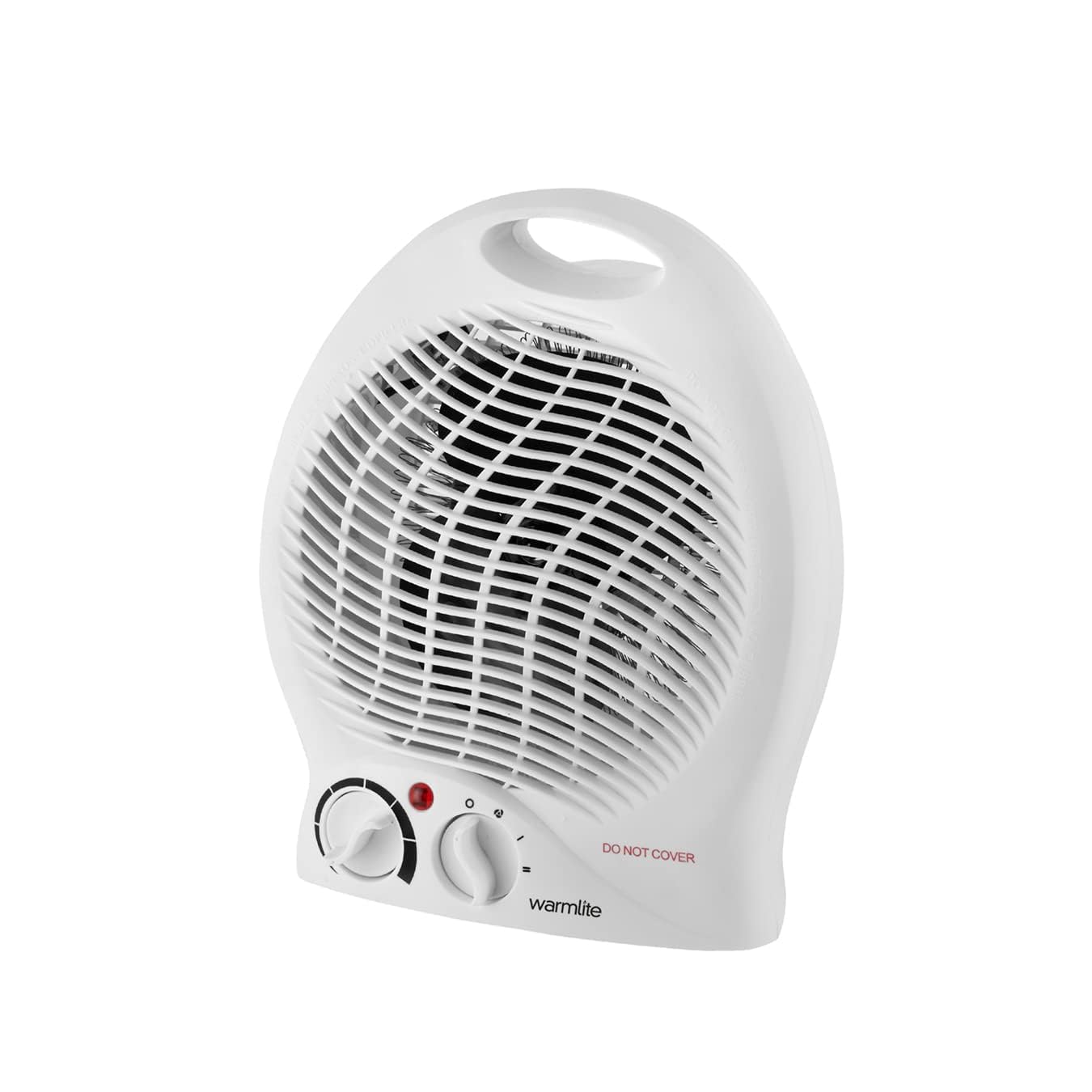 Warmlite Thermo Fan Heater with 2 Heat Settings and Overheat Protection, White, 2000 W, WL44002