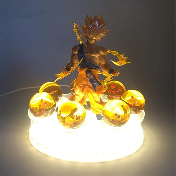 Dragon Ball LED Tischleuchte Vegeta Super Saiyan Angetriebenes Led Beleuchtung Anime Dragon Ball Super Böse Vegeta Nachtlicht