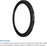 PATIKIL 67mm-77mm Aluminum Step Up Ring for Camera Lens Filter Adapter Black view 4