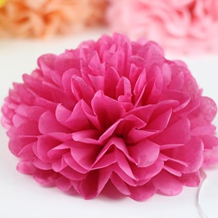 Amazon Com 10 Pcs 5 Inch Hanging Paper Pompoms Wedding Birthday