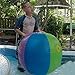 Yeslike Splash and Spray Ball, 30in-Diameter Inflatable Sprinkler Water Ball Outdoor Fun Toy for Hot Summer Swimming Party Beach Pool Play (Colorful)