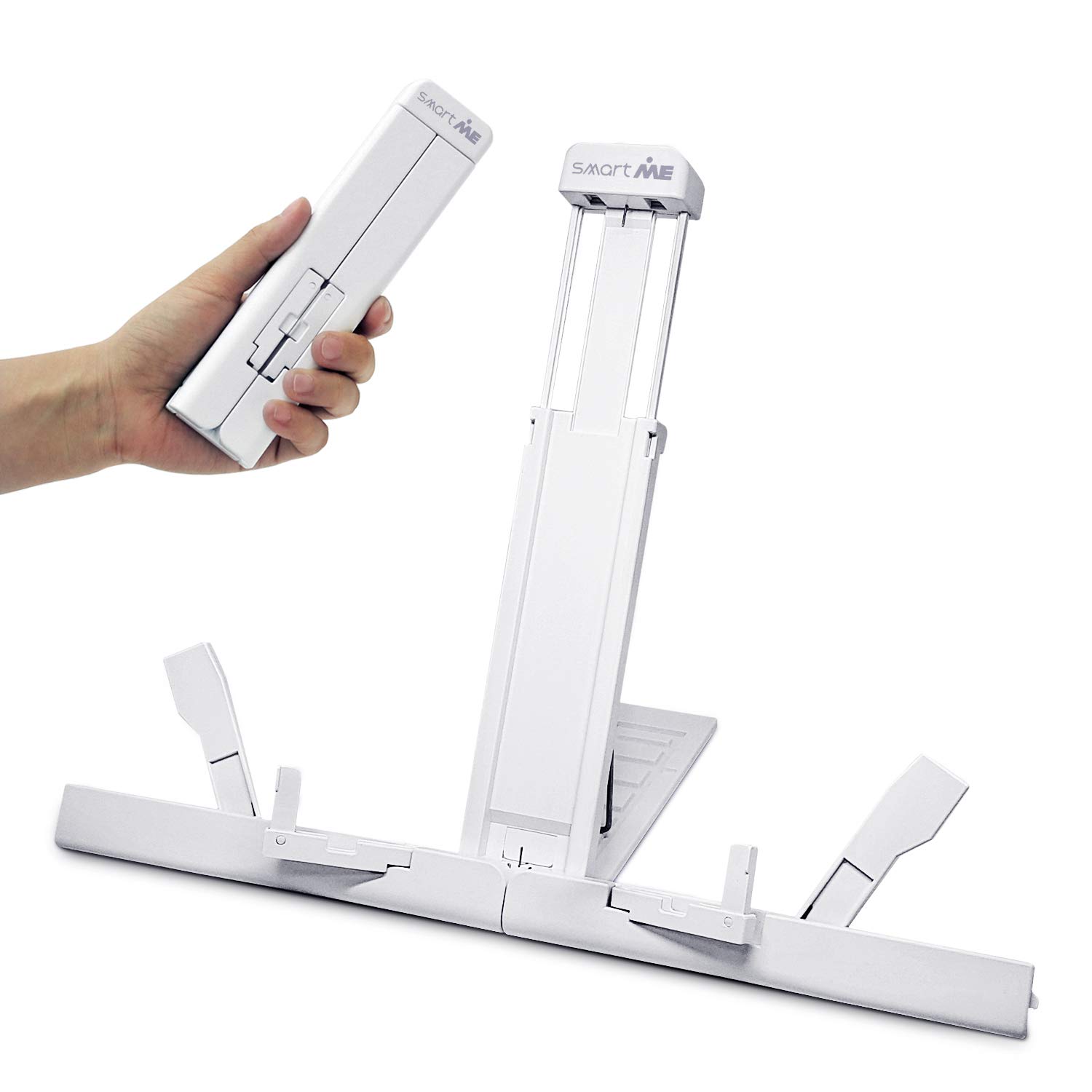 Photo 1 of [SmartMe] Portable Book Stand Ultra-Light Weight 0.33lb Transformer Book Holder, Angle Adjustable Smart Pad Mount, Reading Stand, Document Holder