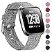 Welltin Bands Compatible with Fitbit Versa/Fitbit Versa 2/Fitbit Versa Lite for Women Men, Breathable Woven Fabric Strap, Quick Release, Adjustable Replacement Wristband for Fitbit Versa Smart Watch
