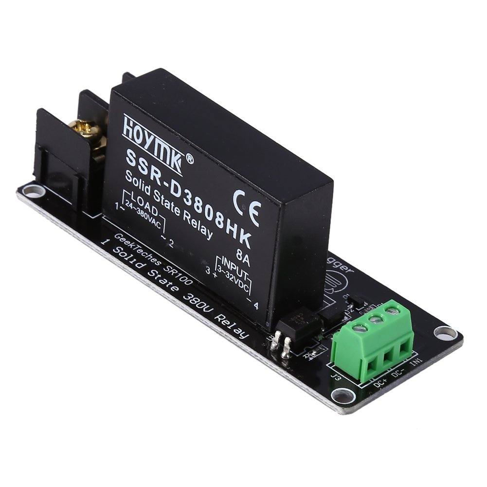 Solid State Relay Board 380V 8A Single Channel Switch Controller for Motor Control & Automation, High-Density PCB Design, Built-In Overcurrent Protection