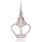 BIHRTC 4.5 Inch Crafting Scissors Small Embroidery Scissors Sharp Stainless Steel Tip Dressmaker Shears DIY Tool for Sewing O
