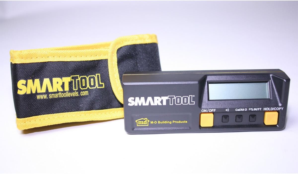 MD 92346 21-121 Smart Tool 6-Inch Digital Inclinometer, 9 V, Matte Black - Image 3