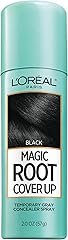 L'Oreal Paris Magic Root Cover Up Gray Concealer Spray Black 2 oz.(Packaging May Vary)