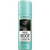 L'Oreal Paris Magic Root Gray Hair Cover Up, Black, 2 oz | 100% Gray Hair Coverage with Buildable, Lightweight, and Transfer-Resistant Spray, Temporary Formula, Ammonia-Free