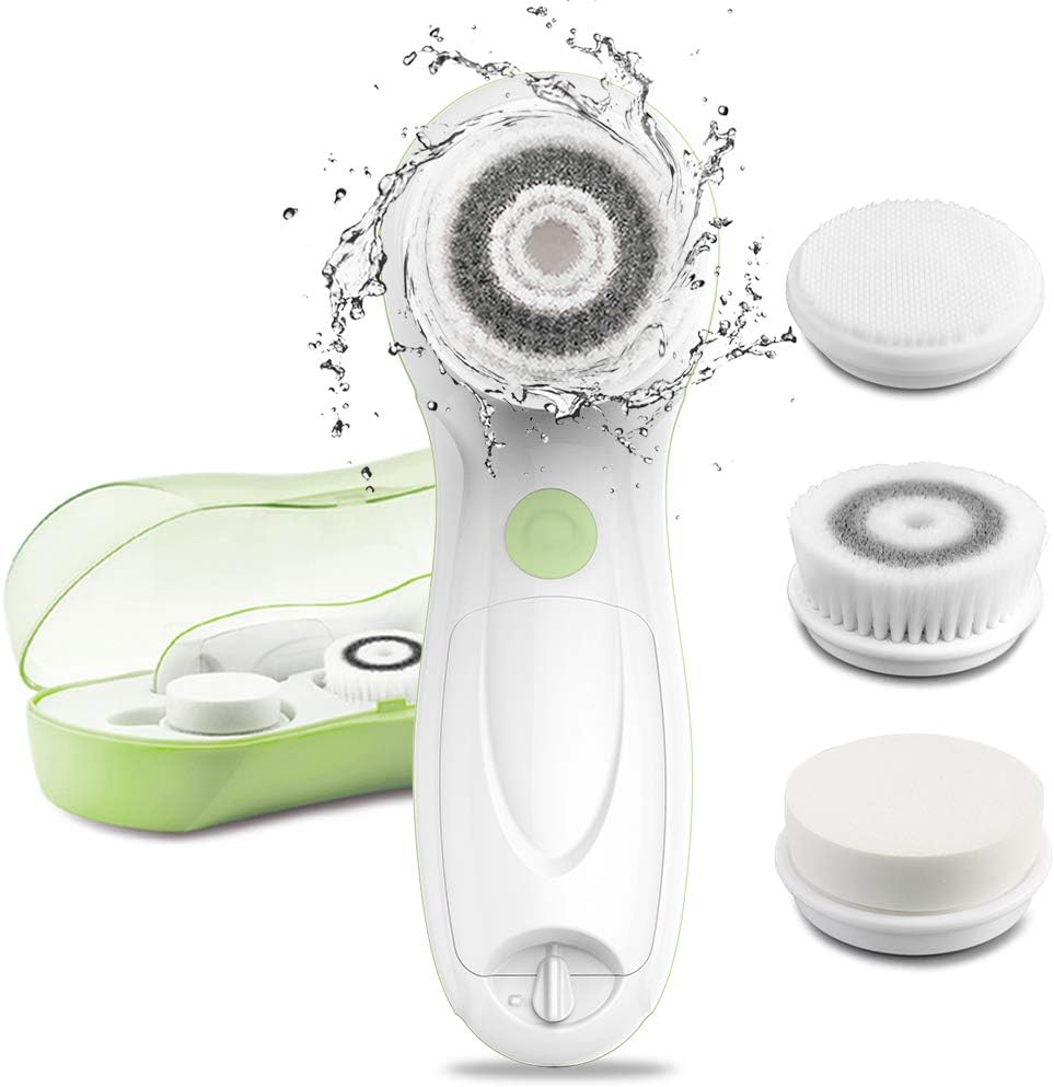 TOUCHBeauty Electric 360 Rotary Face cleansing Brushes Contains 3