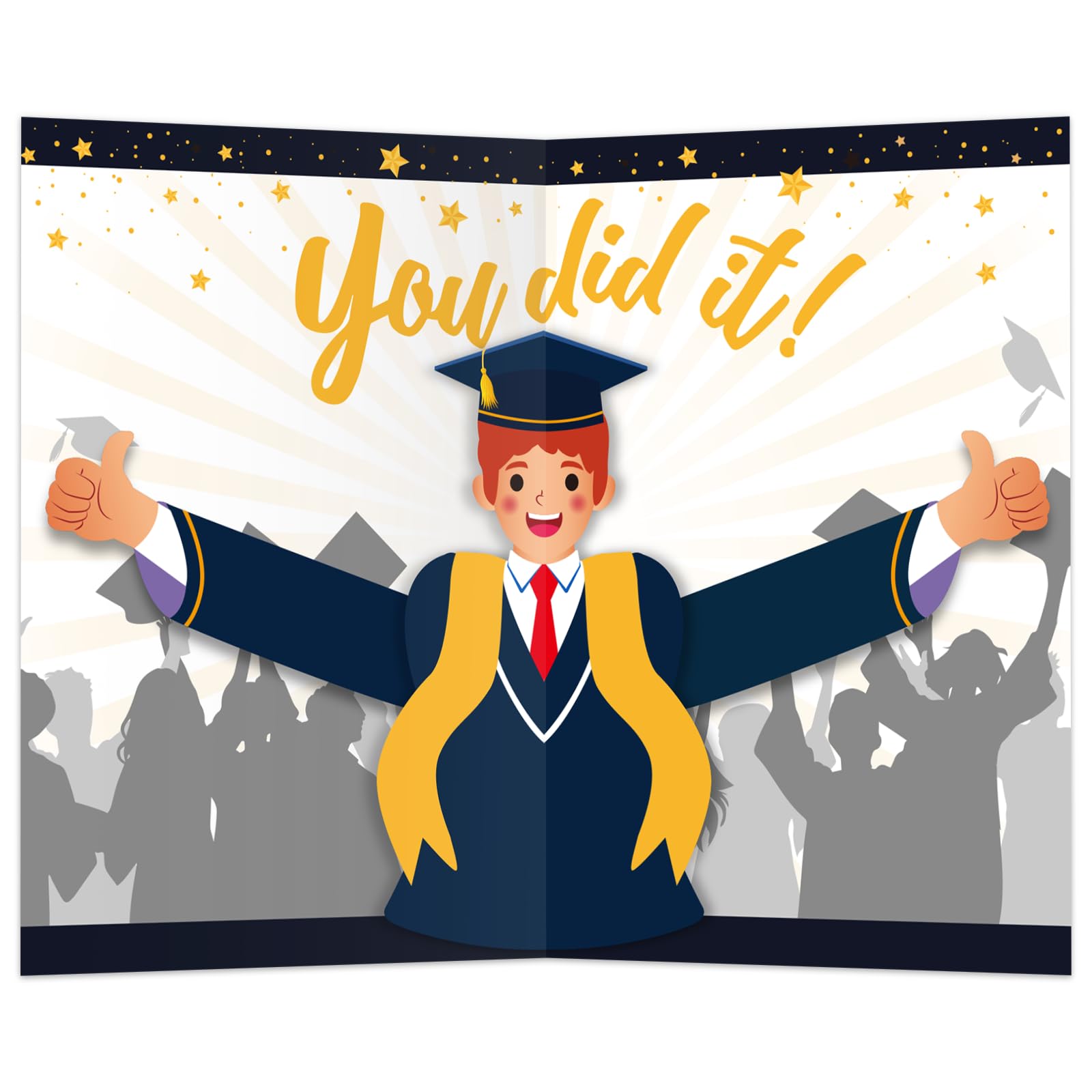 DISJOURNEY Pop Up Graduation Cards - 2025 High School College 3D ...