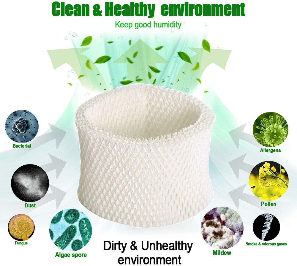 HIFROM Replace Air Humidifier Wick Filter for Philips HU4801/02/03 HU4102 HU4801 HU4803 HU4811 HU4813 Humidifier Parts Accessory (8pcs): Kitchen & Dining