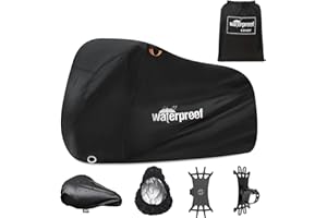 Waterproof Bike Cover for 1 or 2 Bikes, 210T Outdoor Bicycle Cover for Outside Storage Anti Dust Rain UV Protection for Mount