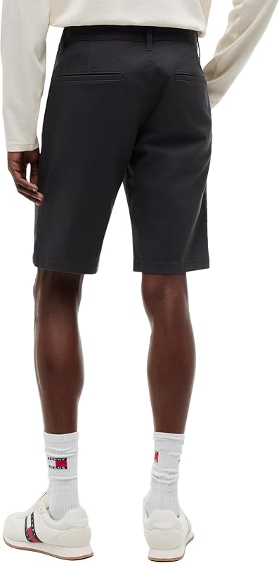 Pantalón Corto Chinos Hombre Scanton Slim Fit, Gris (Washed Black), 29W
