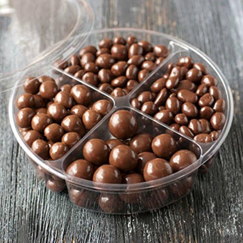 Chocoholic 7" Tray 18.3 oz Chocolate Peanuts // Chocolate Raisins Chocolate // Covered Cookie Dough // Chocolate Malt Balls