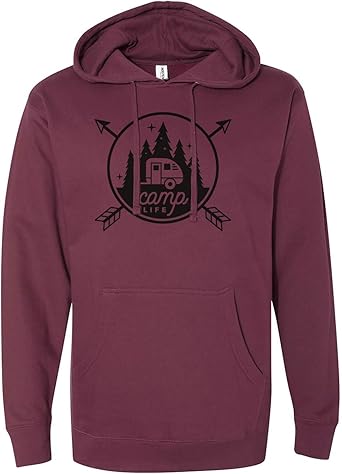 burgundy hoodie mens