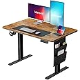 Marsail 40x24 Electric Standing Desk - Adjustable Height Computer Desk with Memory Presets, Storage Bag & Cable Management for Home Office & Gaming Workstations