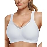 Vlozhvo Comfortable Wireless Bras for Women Seamless Padded Push Up No Show Bra with Support