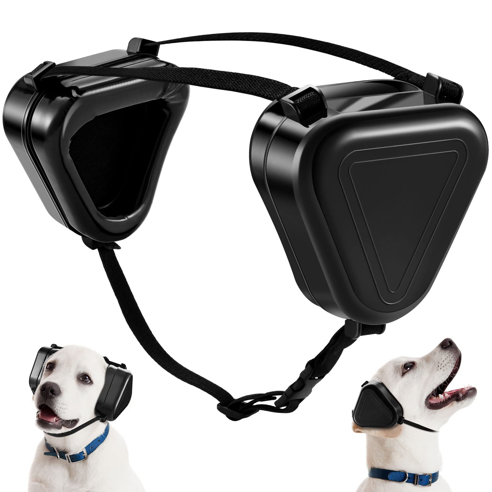 Photo 1 of Amylove Dog Noise Protection Ear Muffs for Dogs - Noise Cancelling Headphones (Black), Polyvinyl Chloride, Large
