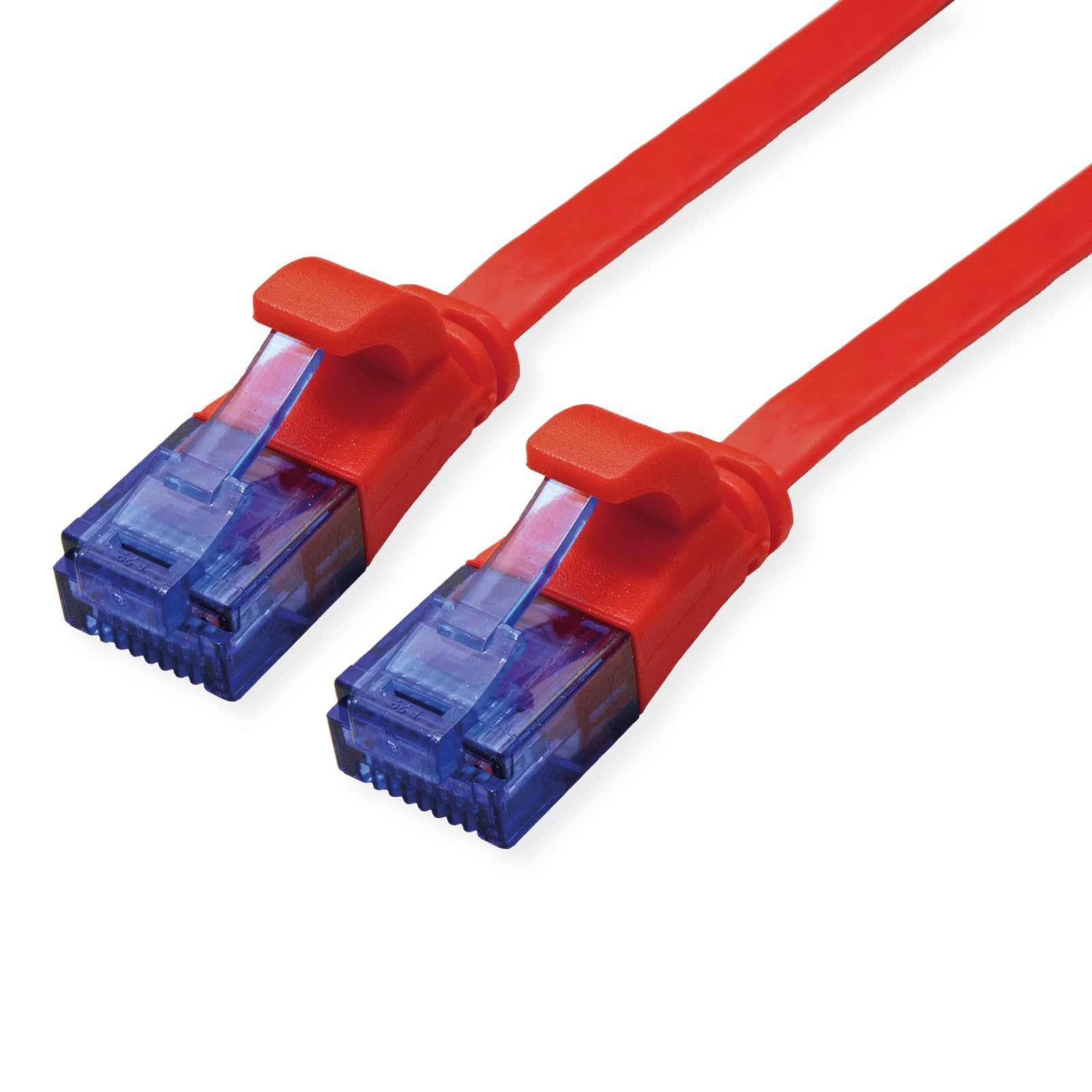 VALUE Patch Cable Cat.6A (Class EA) UTP Extra Flat Red 1m