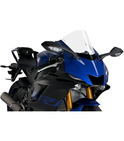Amazon.com: Puig Racing Screen Yamaha YZF-R6 17-18 C/Dark Smoke