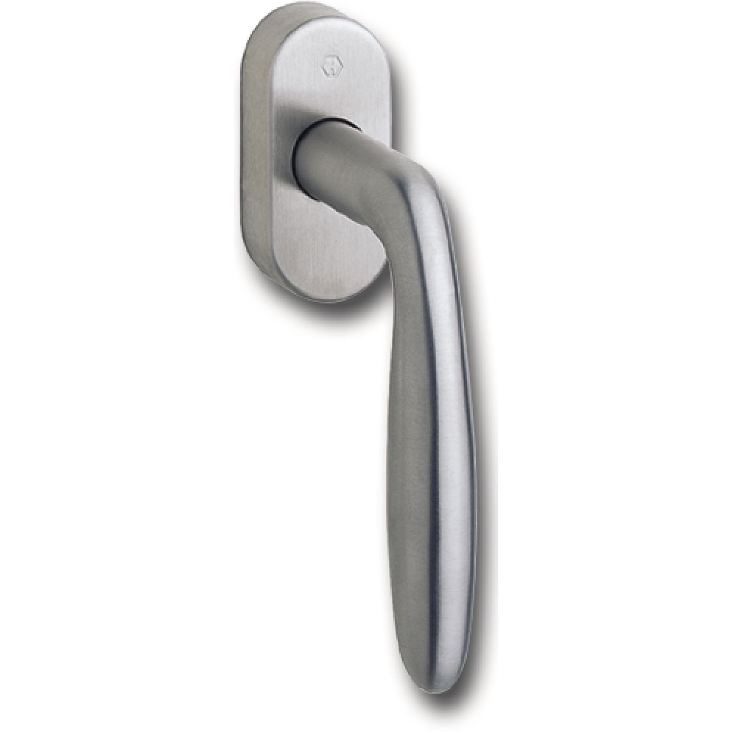HOPPE Verona 1660393 Window Handle Square 7 x 35 mm Anodised Silver