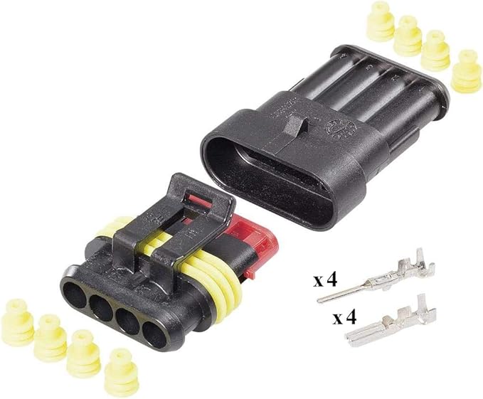 Kit Connettore Stagno JST JWPF 8 Vie Maschio/Femmina - Per Auto, Moto, Camper