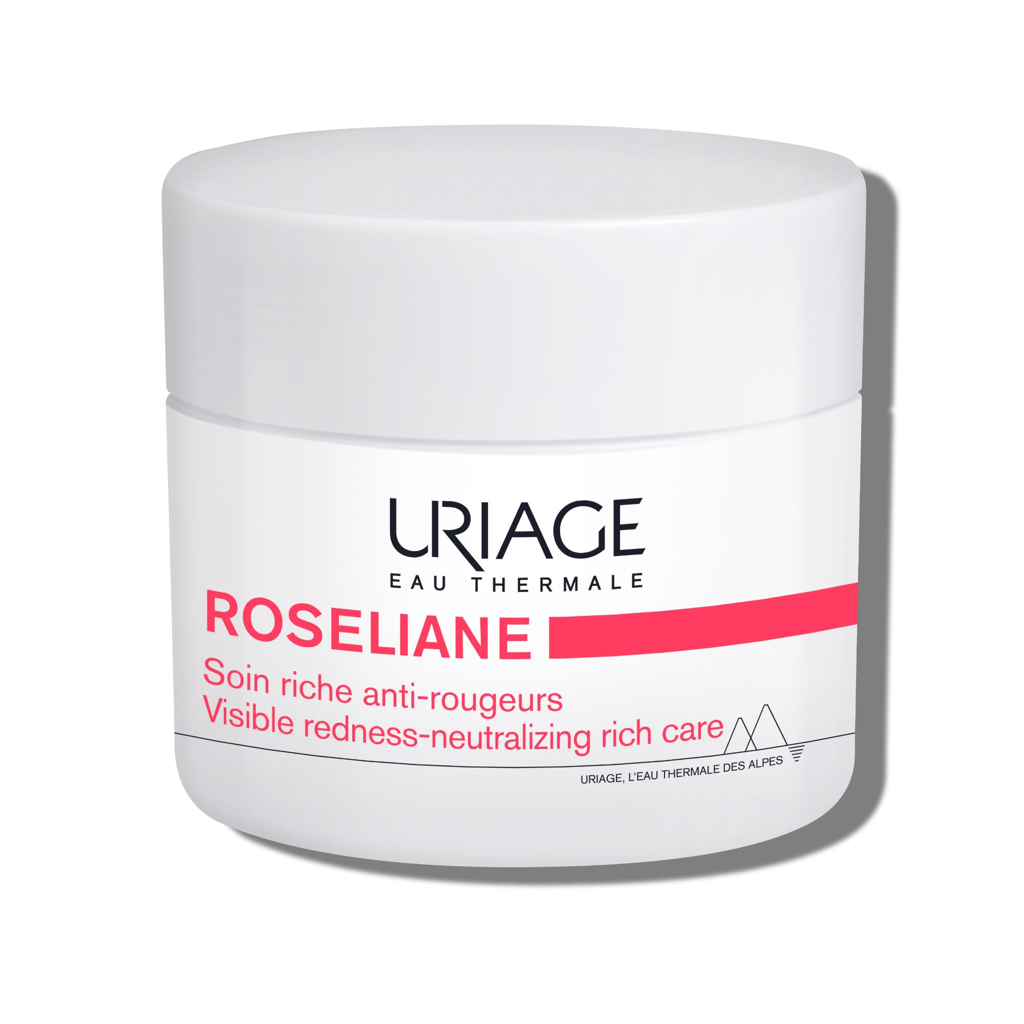 Uriage Roséliane Anti-redness Rich Cream | With Green Pearls, Shea Butter, Ginseng & Algae Extracts, Soothes, Hydrates, Reduces Redness, Paraben-Free, Non-Comedogenic, 50 mL / 1.69 fl oz