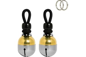 Noble Bells, Pair - Handmade in USA, Extra Loud Collar Bells for Cats and Dogs, Premium Brass and Nickel Silver