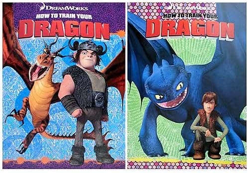 How to Train your Dragon Coloring and Activity Books (2 Books) by Dreamworks Animation