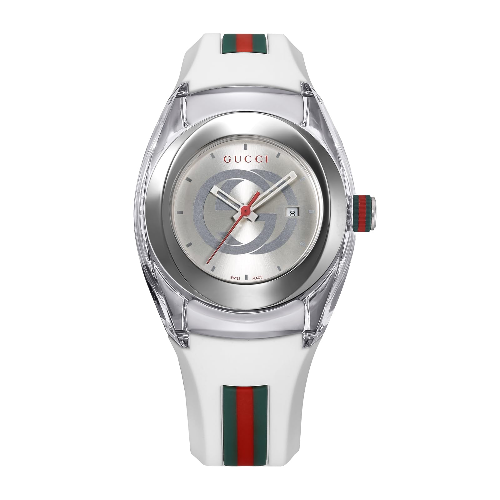 GUCCI(グッチ) OUTLET GUCCI SYNC Sync, Unisex, Swiss Watch, Solid Black Box Included, GUCCI Genuine Box, Genuine Warranty, white (white 1), 1 piece, Waterproof