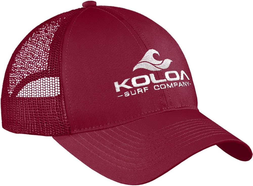 Koloa Surf Wave Logo Old School Curved Bill Mesh Snapback Hats