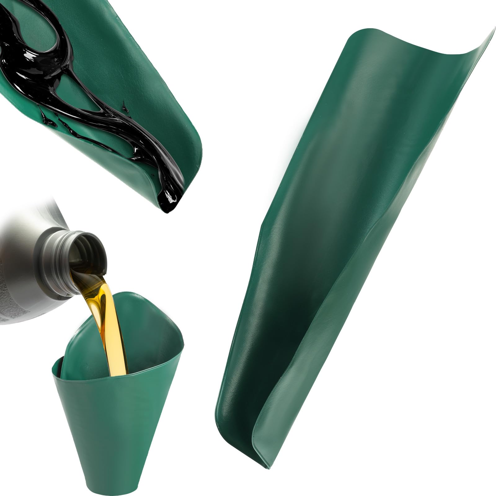 Photo 1 of Oil Funnel Flexible Funnels for Automotive Use Reused Foldable Multi-Purpose Use Oil Change Draining Tool Spill-Free Guide Tool Draining for Trucks Motorcycles