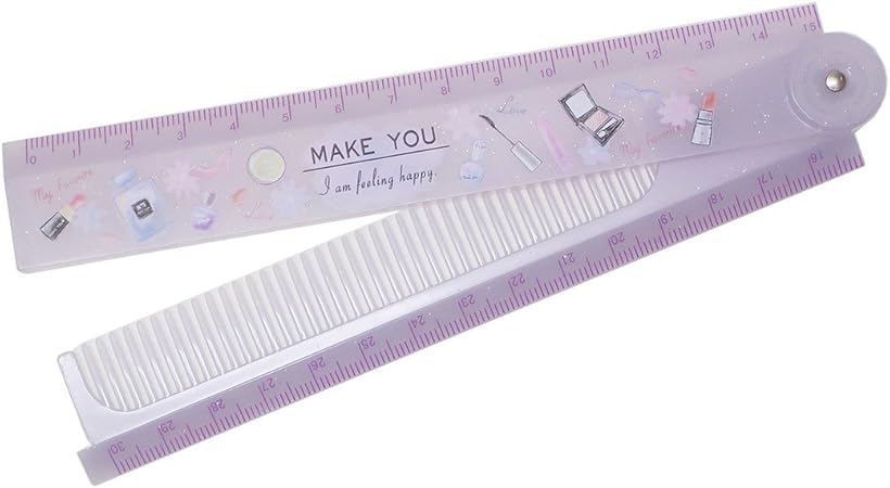 Amazon Co Jp Make You ものさし コーム付き 30cm 折りたたみ 定規 5 ホワイト おもちゃ