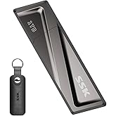 SSK 1TB USB Flash Drive up to 550MB/s USB 3.2 Gen2 Externel Thumb Drive | Support OTG Function,Fast USB A+C Memory Stick with USB C Adapter for Smartphone,Mac/iPhone 15/16/17