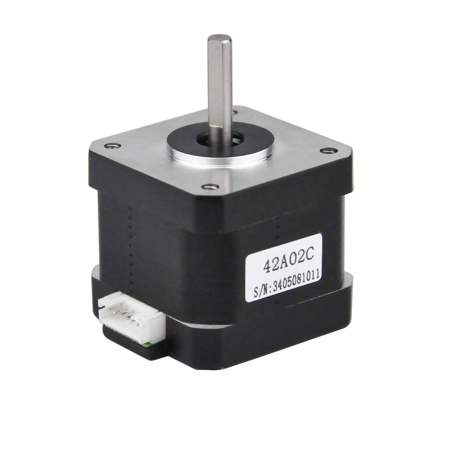 RTELLIGENT Nema 17 Stepper Motor, 1PC 2 Phase Step Motor Bipolar 1.5A 59.5oz.in(42Ncm) 42x42x38mm 4-wire 30cm Long Cable for 3D Printer (42A02C-XH2.54, 1)