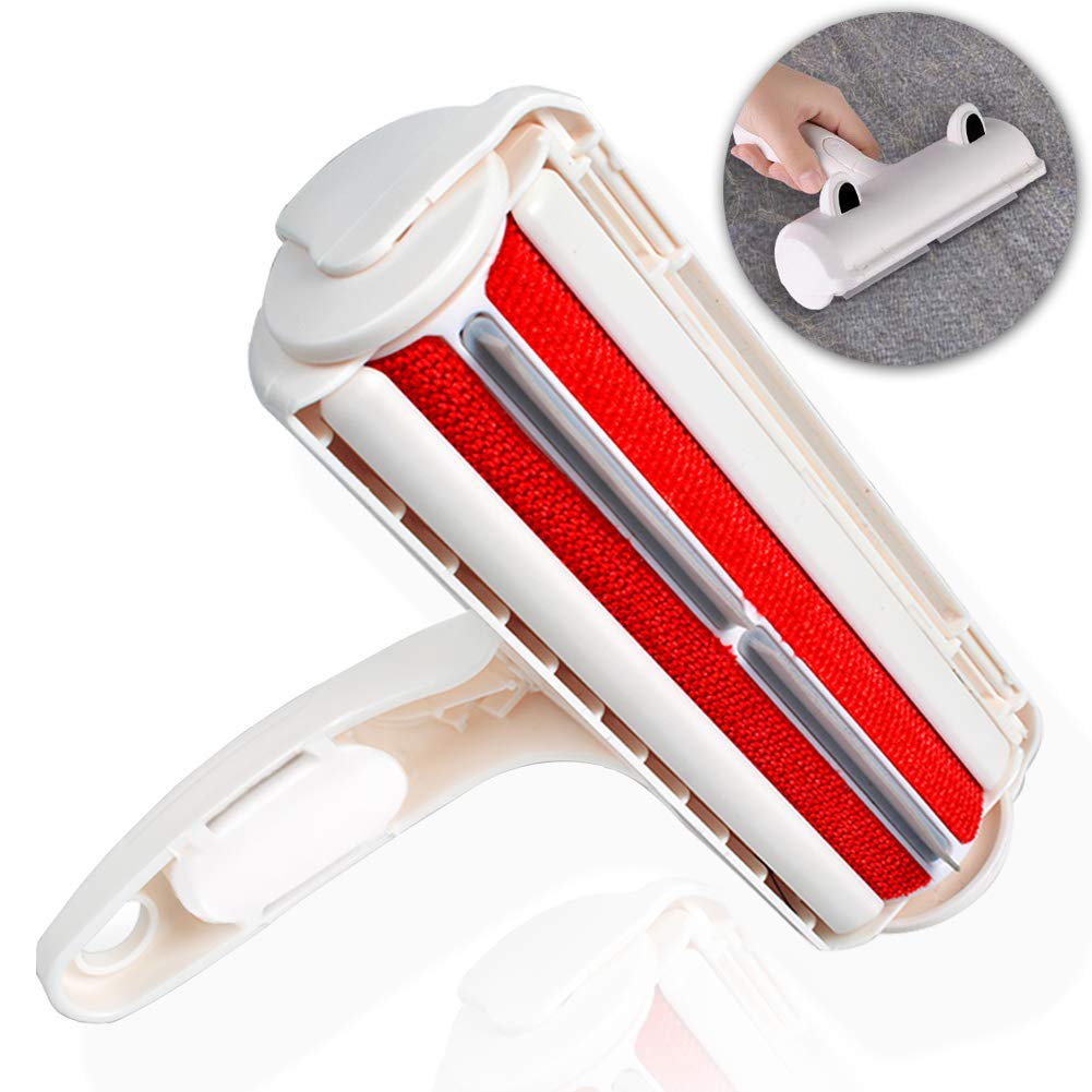 Megade Reusable Pet Hair Remover Roller, Lint Brush for Furniture, Easy to Clean Pet Hair Removal - Suitable for Removing Dog, Cat Fur Hairs From Carpets, Bedding, Sofas, Clothing, Travel Carrier Bag