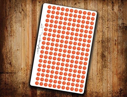 Basketball Planner Sticker Sports Activity Basketball Game Icon Die Cut Removable and Repositionable Vinyl Stickers For A5 Planners Filofax Kikki K and More